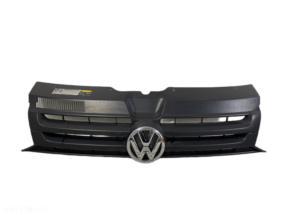 GRILL ATRAPA ZDERZAKA PRZÓD VW T5 LIFT T6 10-15 ORYGINAŁ 7E0853653 - 1