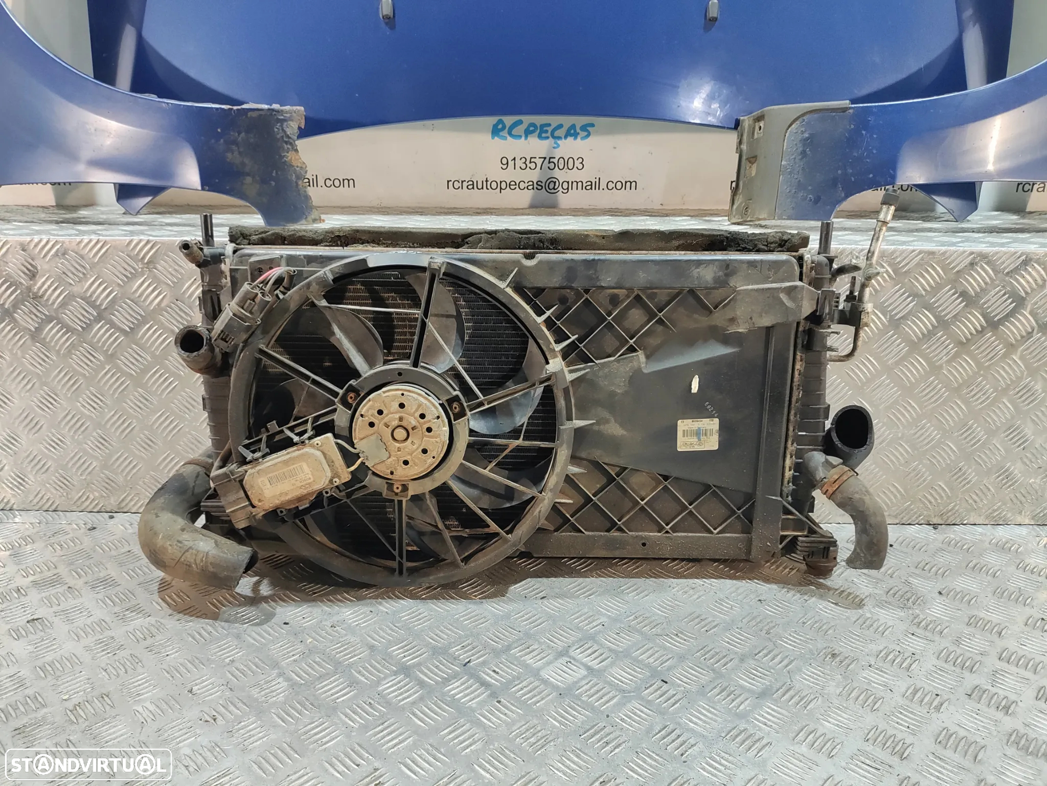 FRENTE COMPLETA FORD FOCUS 2 II MK2 FASE 1 CAPOT PARACHOQUES GUARDA-LAMAS OTICAS RADIADOR VENTILADOR FRENTE FIBRA REFORÇO - 18