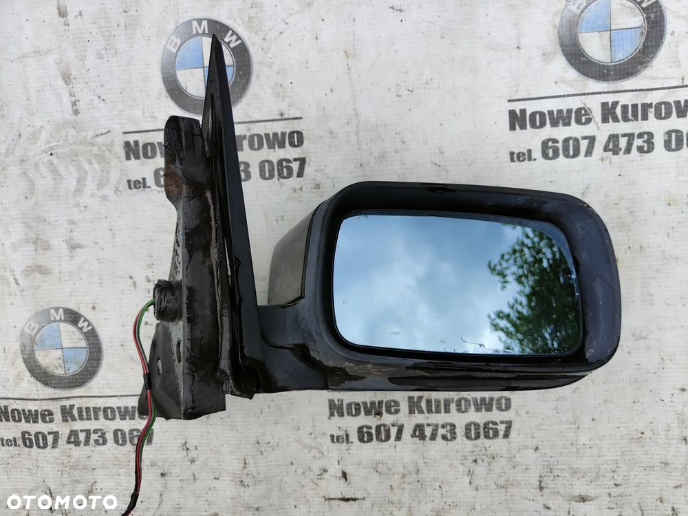 BMW E46 Sedan Kombi Lusterko prawe Black Sapphire 475 5 pinów Europa - 7