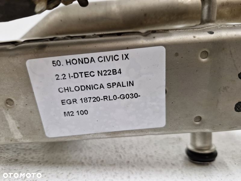 civic 9 ix 2.2 i-dtec n22b4 chłodnica chłodniczka spalin egr 18720-rl0-g030-m2 - 3