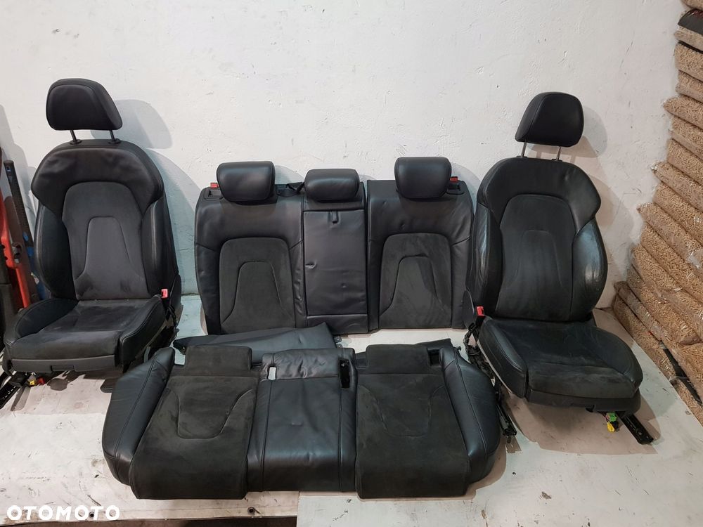fotele kanapa komplet audi a4 b8 07- alcantara elektyczne eur - 1
