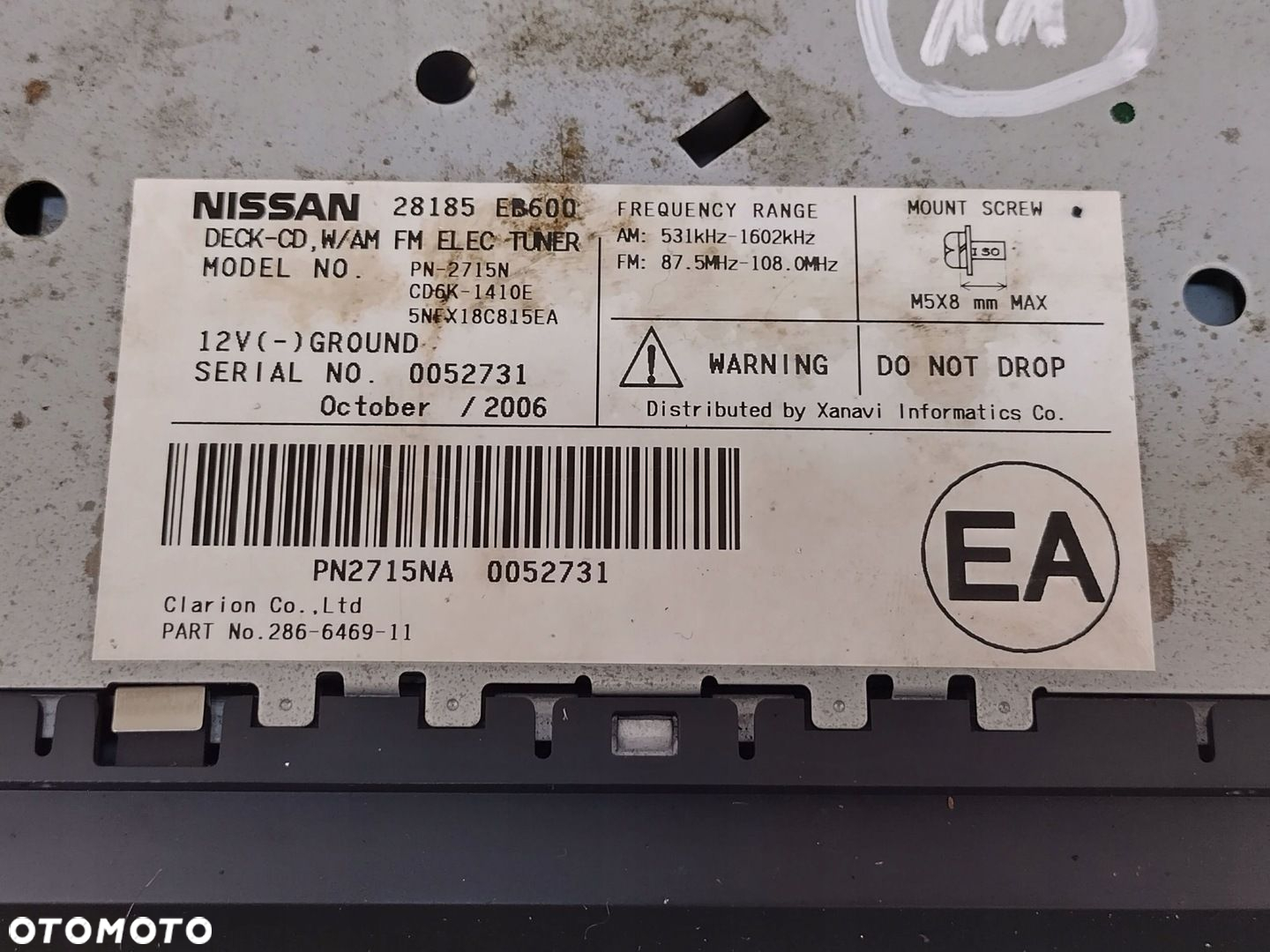 NISSAN PATHFINDER R51 NAVARA D40 RADIO NAWIGACJA 28185-EB600 - 7