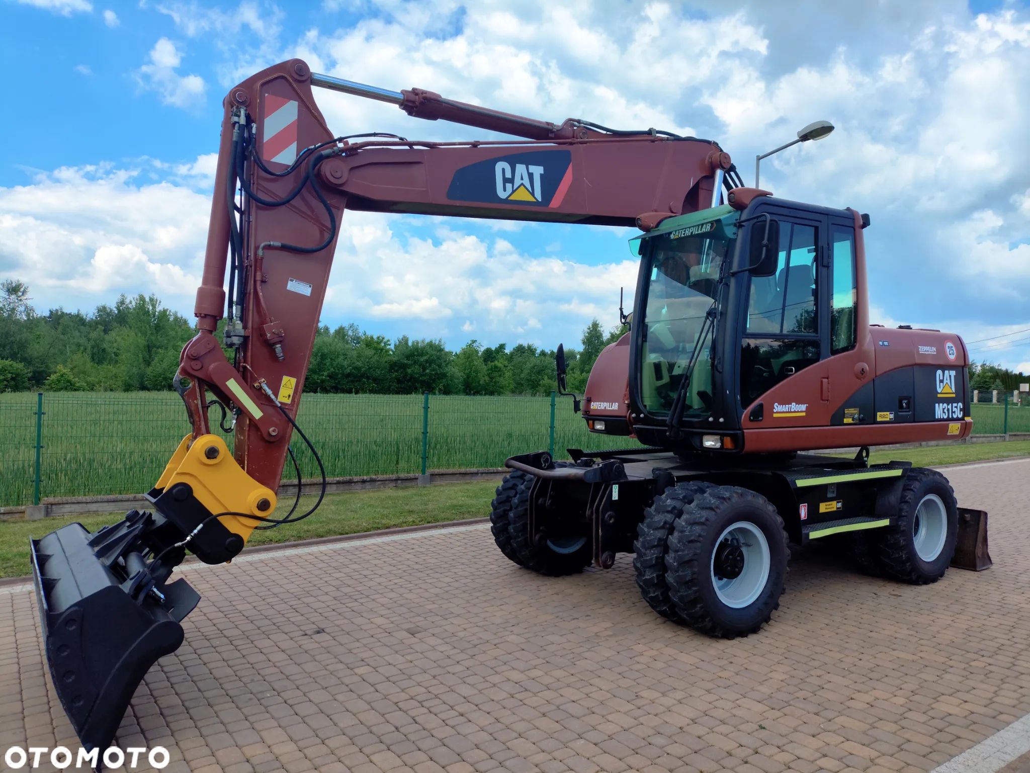 Caterpillar 315C / KOPARKA KOŁOWA / SPROWADZONA / NOWE OPONY / 10 000 MTG / - 1