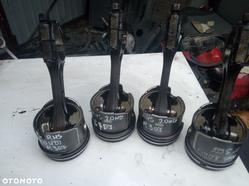 Citroen peugeot RHS 2,0HDI 8V wał korbowy  tłok korbowód  RHY RHZ - 2