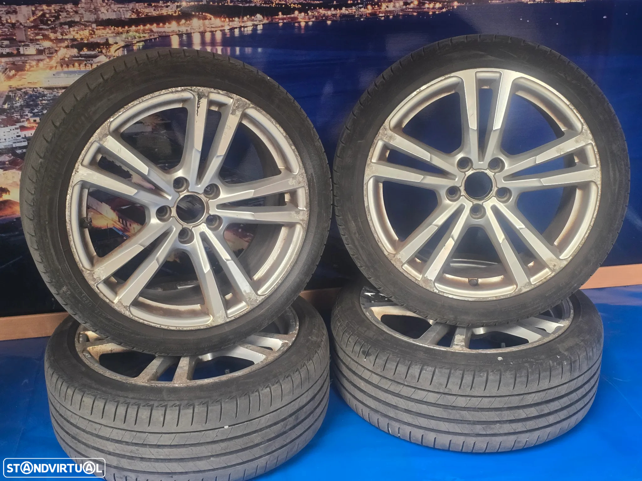 Jantes com pneus originais para audi a3 8v S-line 2014- 225/40/R18  ET46  Bridgestone - 4
