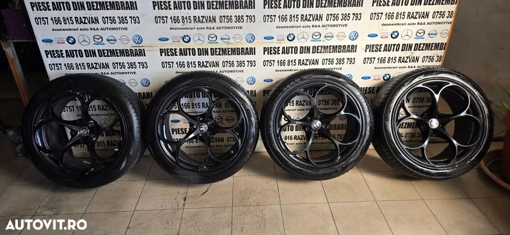 Jante Aluminiu Alfa Stelvio Quadrofoglio 2 Dimensiuni Anvelope Ca Noi Pirelli 255/45R20 285/40R20 - 5