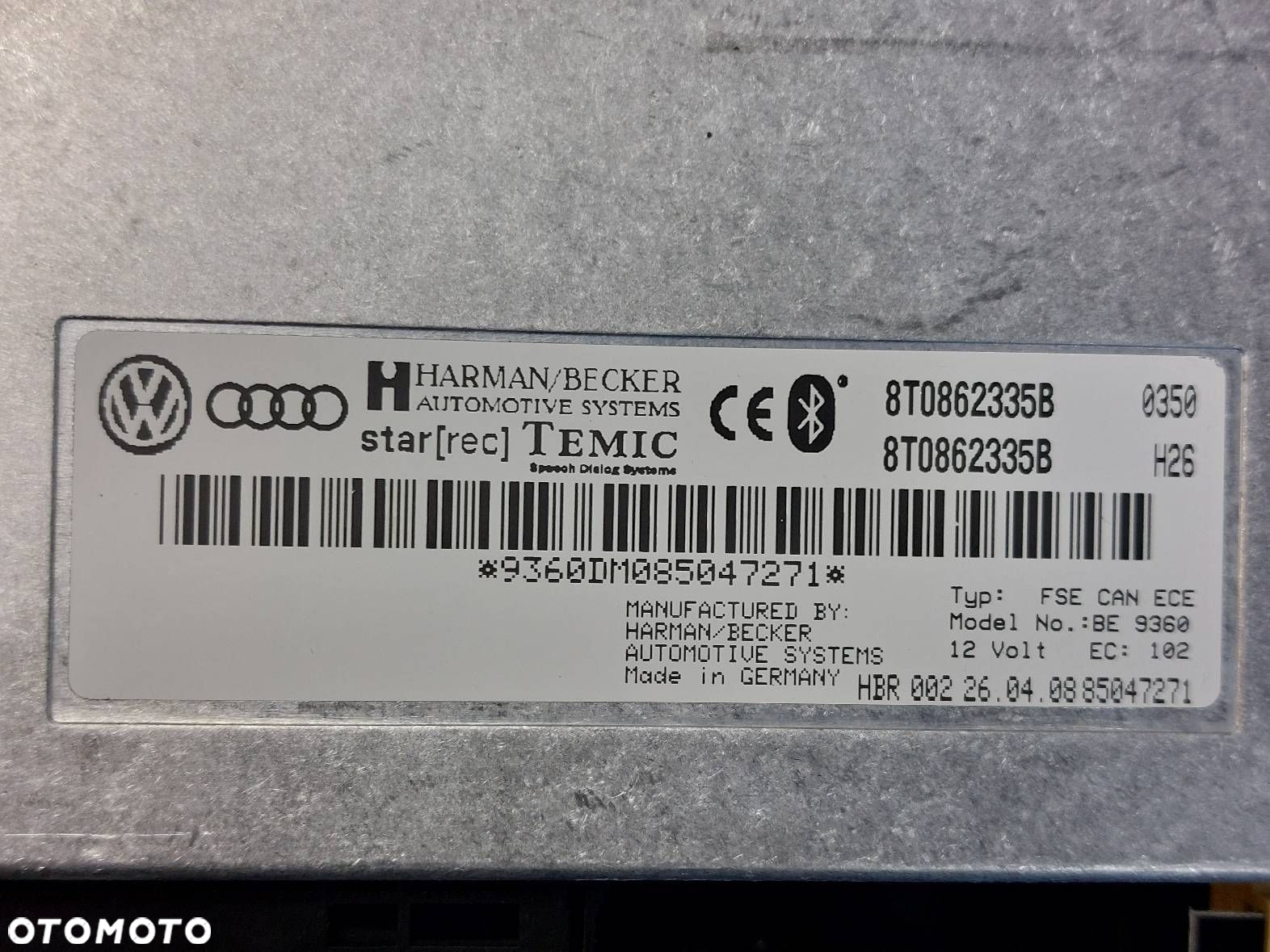 MODUŁ BLUETOOTH AUDI A4 B8 8T0862335B - 4