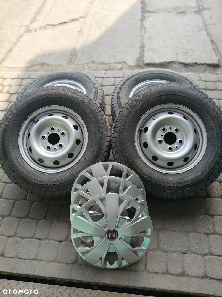 Koła zimowe Fiat Ducato - 5x130 - 225/75R16C Continental + Kolpaki - 1