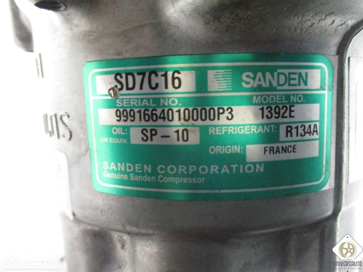 COMPRESSOR AR CONDICIONADO PEUGEOT 407 SW 2006 - 4