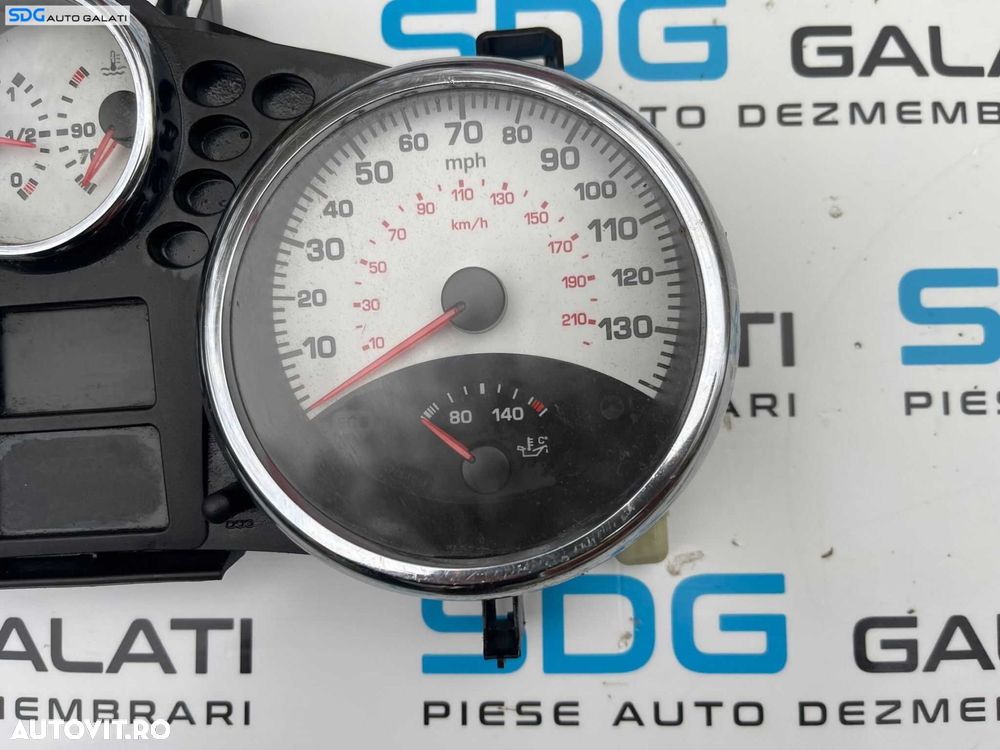Ceas Ceasuri Cluster Instrumente Bord Peugeot 207 2006 - 2014 Cod 9662905180 A2C53065549 A2C53190344 [B2951] - 2