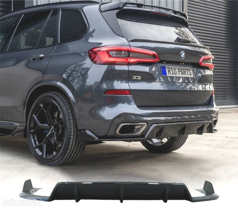 DIFUSOR BMW X5 G05 18-22 PRETO BRILHANTE - 1