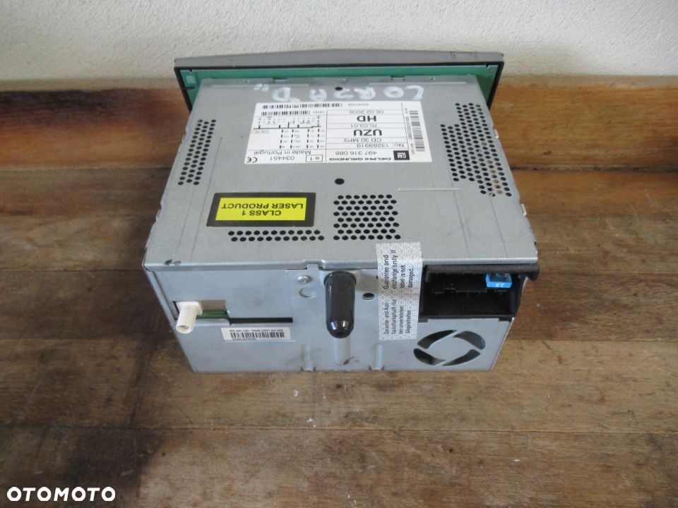 RADIO CD CD 30 MP3 OPEL CORSA D 2007r - 6