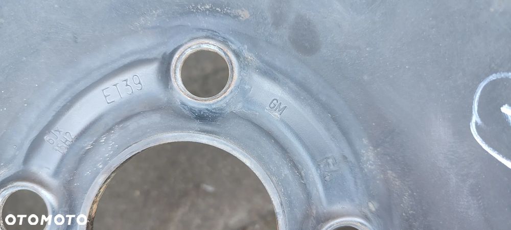 FELGI STALOWE 4x100 6Jx15 CALI ET39 OPEL CORSA D CORSA F ADAM GRANDE PUNTO KOMPLET 4 SZTUKI - 8