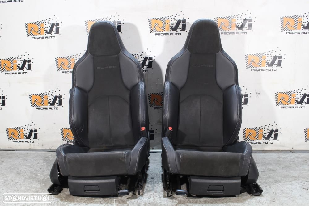 Conjunto De Bancos Seat Leon (5F1)  Bancos Seat Leon 5F Cupra Em Pele - 2