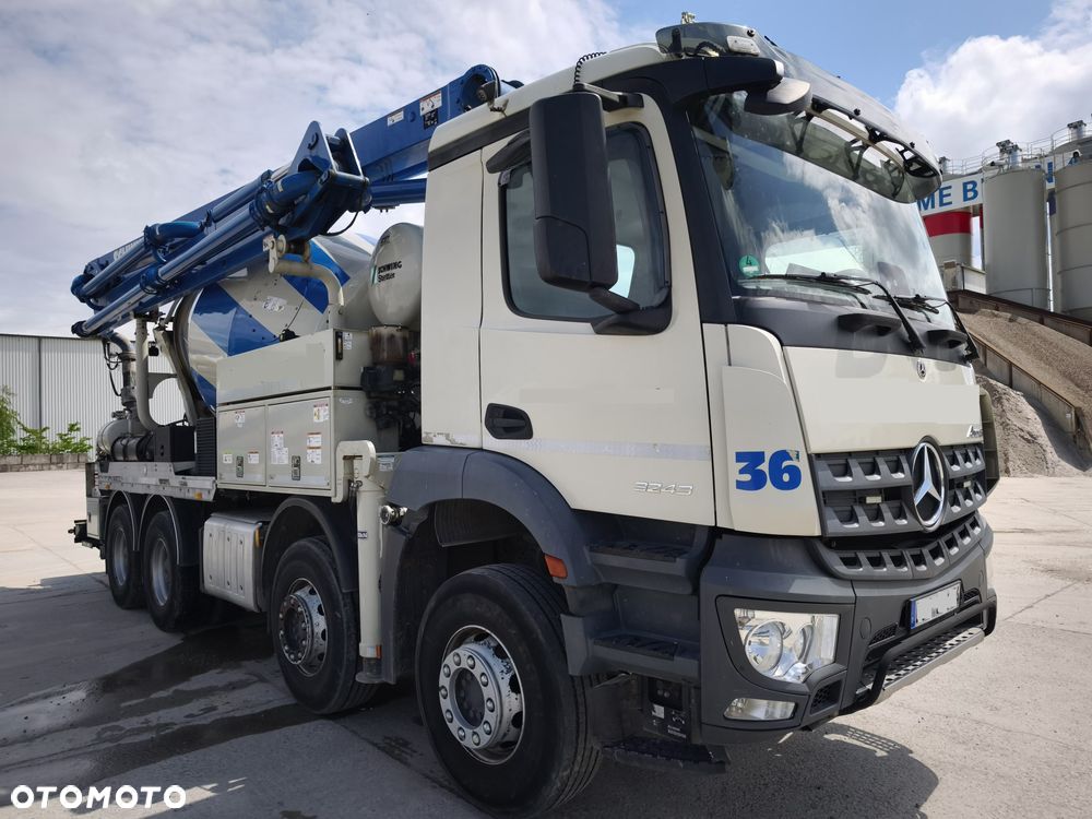 Mercedes-Benz AROCS 3243 8X4 Pompogruszka  Schwing-Stetter ,  w idealnym stanie - 4