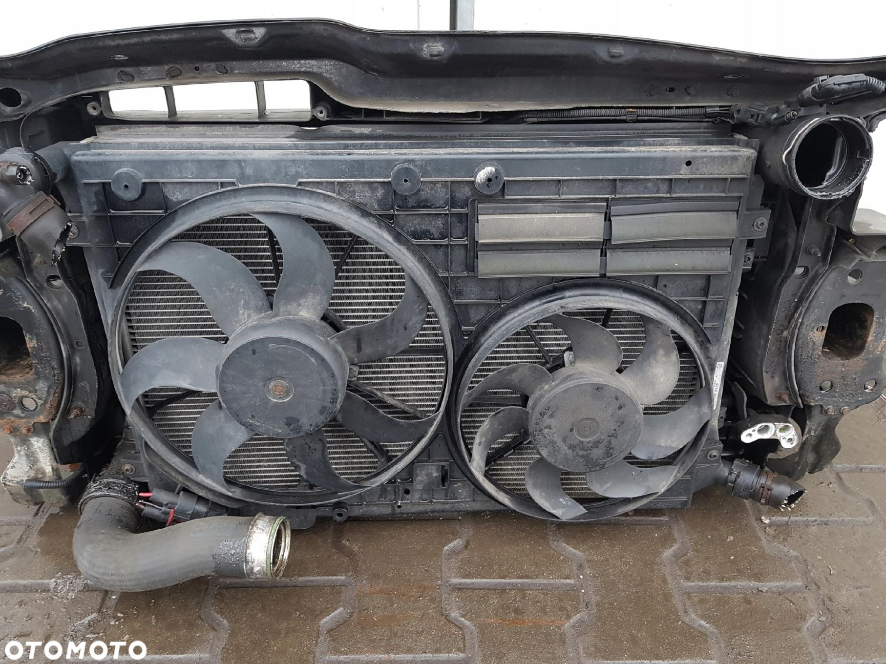 VW EOS 06-10r 2.0 TDI BMM PAS PRZEDNI CHŁODNICE WENTYLATORY - 7
