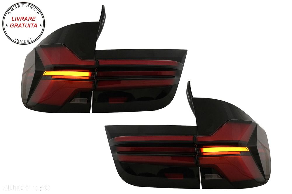 Stopuri LED BMW X5 E70 (2007-2013) Light Bar Upgrade la G05 LCI Design- livrare gratuita - 13