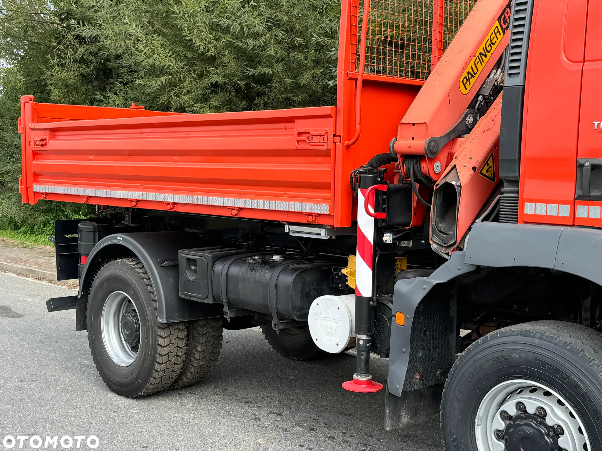 MAN TGM 18-280 MAN 4x4 HDS PALFINGER 105 KIPER WYWROTKA MEILLER BARDZO DOBRY STAN - 6