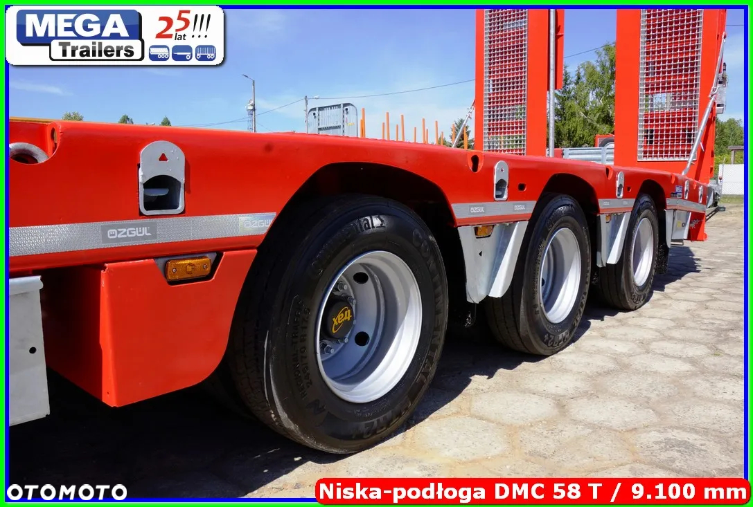 Mega Niskopodwozie 3 osie, 58 T DMC, dł. 910 cm, oś skrętna !!! - 28