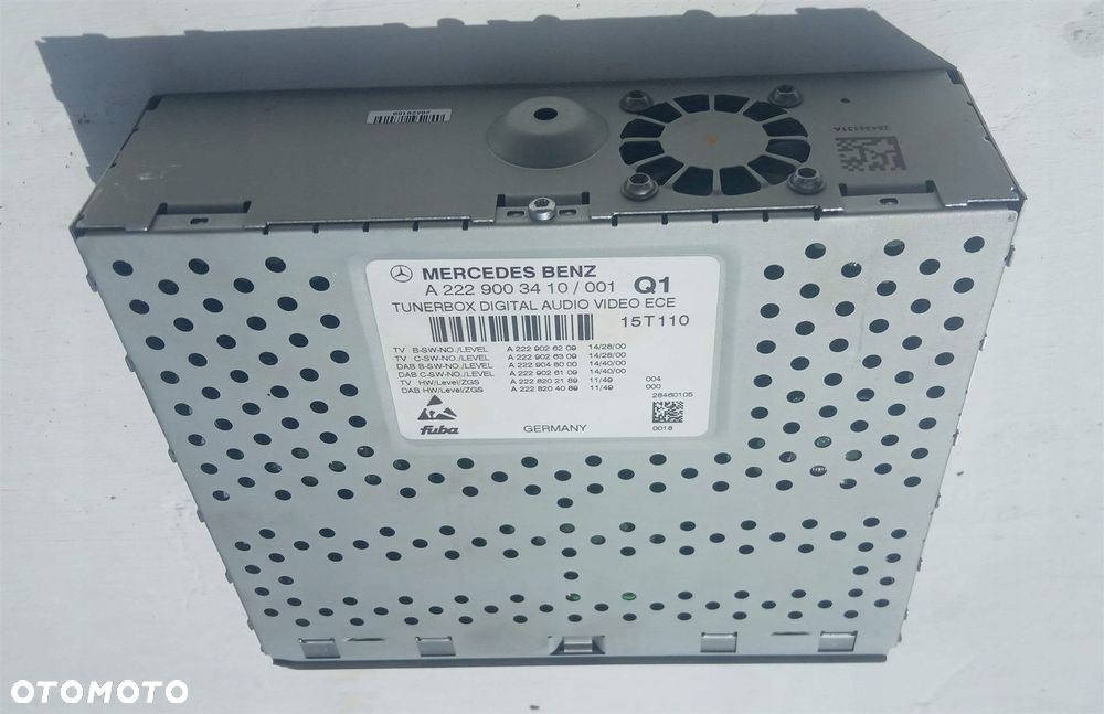 MERCEDES W205 W217 W222 TUNER RADIO TV A2229003410 - 5