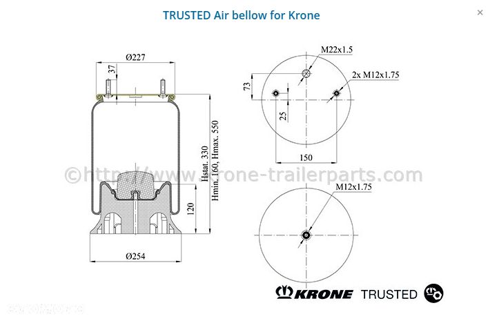 Miech zawieszenia Oryginał KRONE - 6