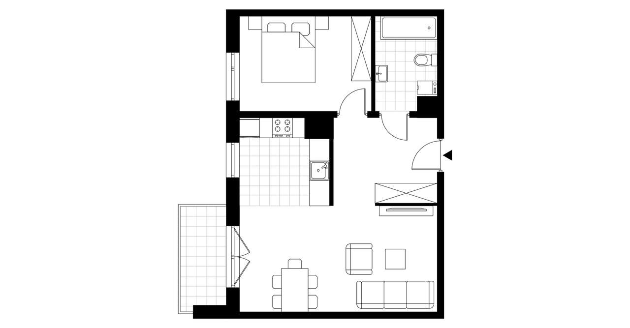 2-pokojowe mieszkanie 49m2 + balkon Bezpośrednio - Pełny obrazek: 3/23