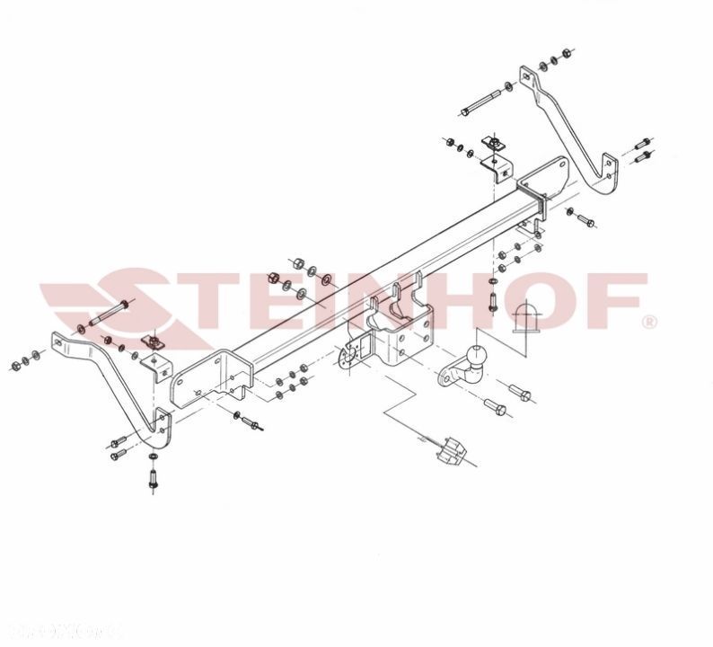 Hak Holowniczy+MODUŁ 7PIN do Ducato Jumper Boxer Furgon/Bus od 2006 do 2021 - 3