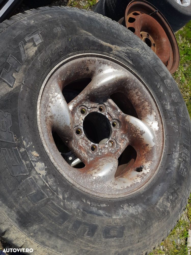 Jante hyundai galloper 15 cu tot cu cauciucuri  pajero nissan - 1