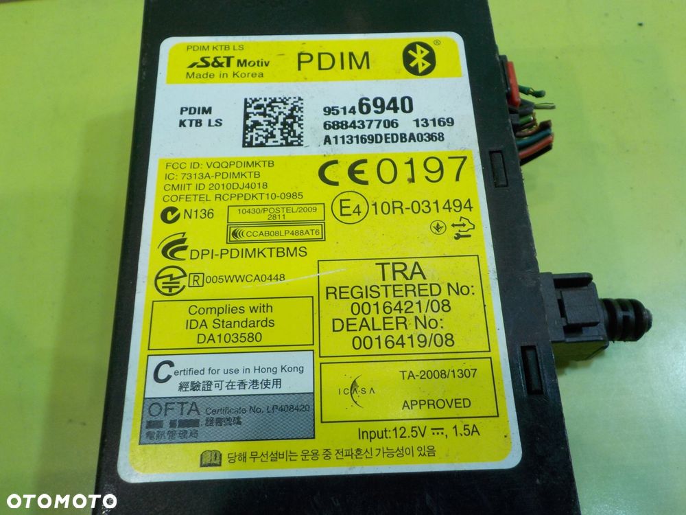 CHEVROLET ORLANDO 1.8 B 13r 5D modul sterownik bluetooth 95146940 - 4