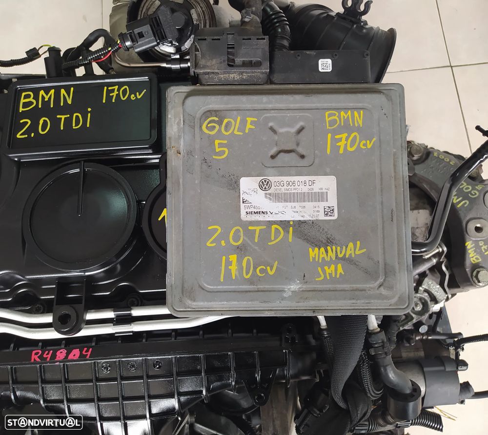 centralina Vw golf 5 2.0TDI 170cv SIEMENS VDO 5WP45517AE / 03G 906 018 DF /DISEL SIMOS PPD1.2 0426 HW:H42 - 1