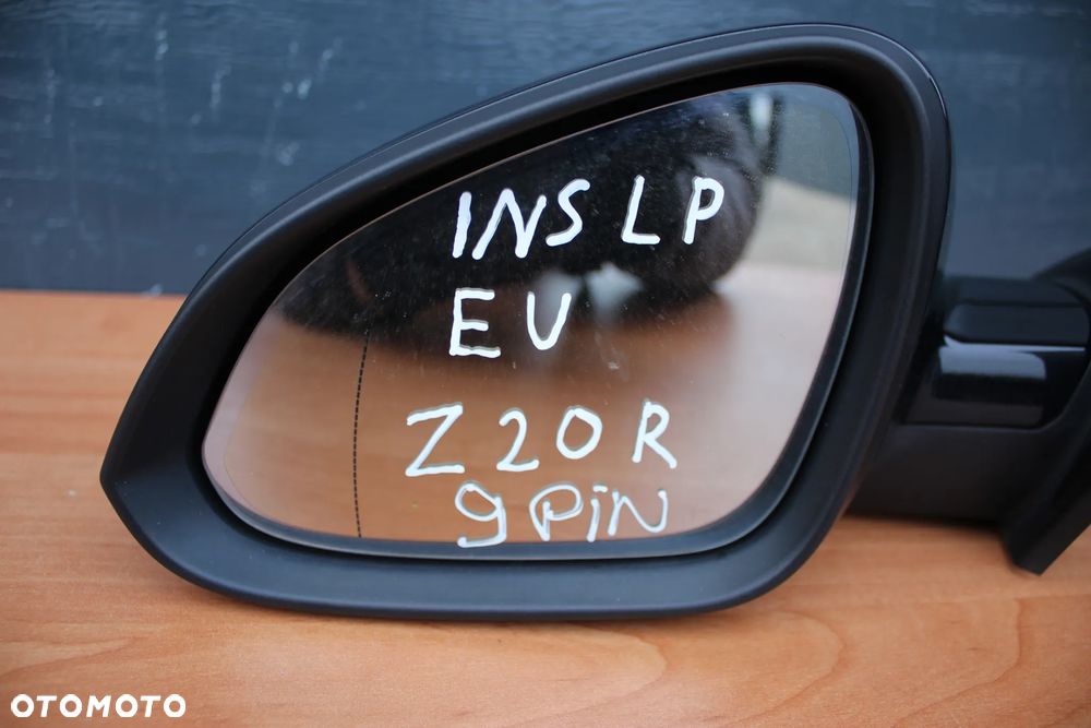 LUSTERKO ZEWNĘTRZNE LEWE OPEL INSIGNIA A Z20R 9 PINÓW EUROPA - 2