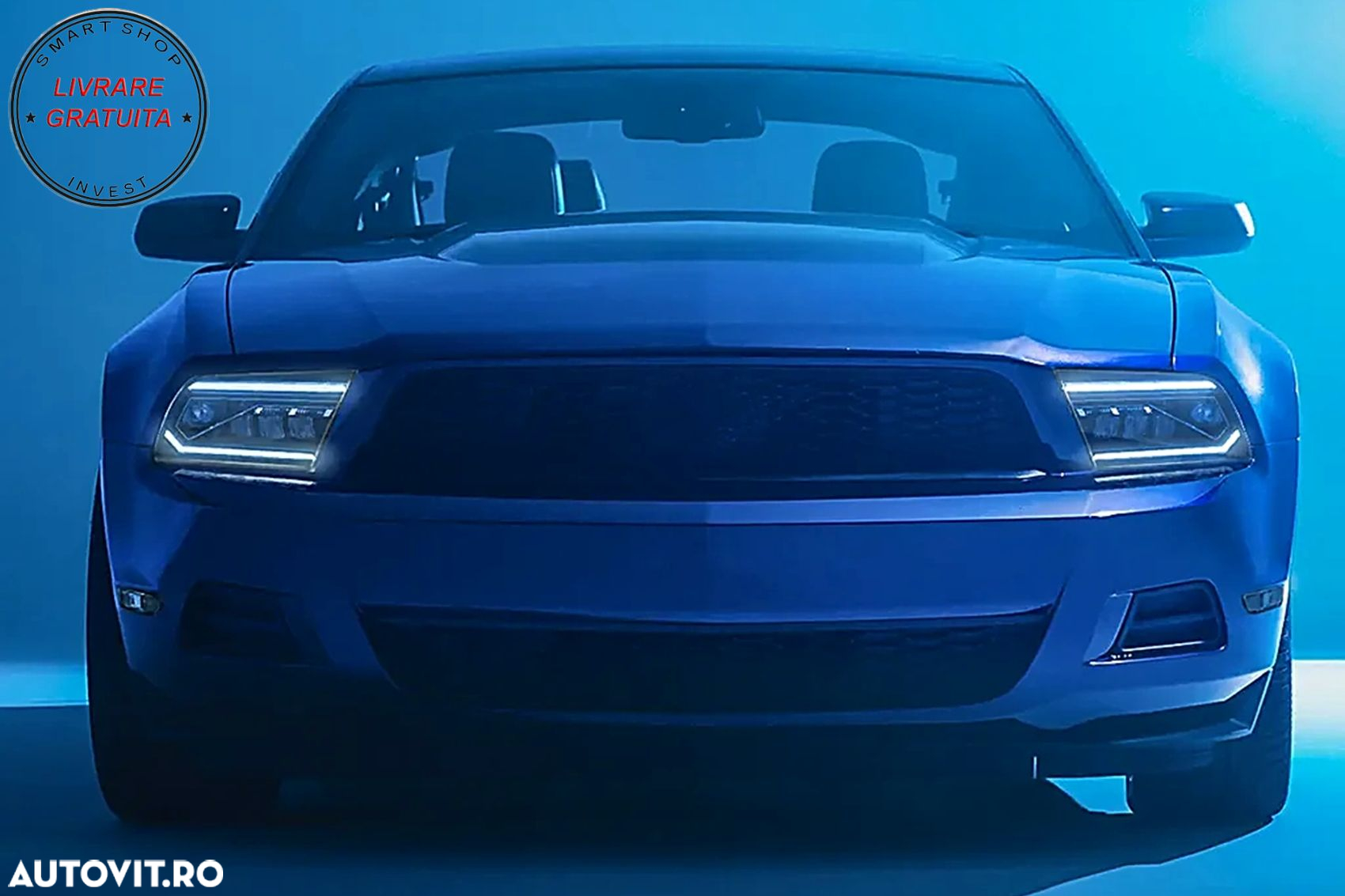Faruri Full LED Ford Mustang V Pre-Facelift (2005-2009) Negru cu Semnal Dinamic Se- livrare gratuita - 22