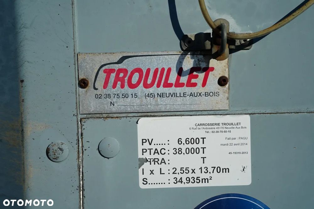 Trouillet FIRANKA / STANDARD / OŚ PODNOSZONA /  SAF /  MOCNA PODŁOGA SZYNA DESKA / - 27