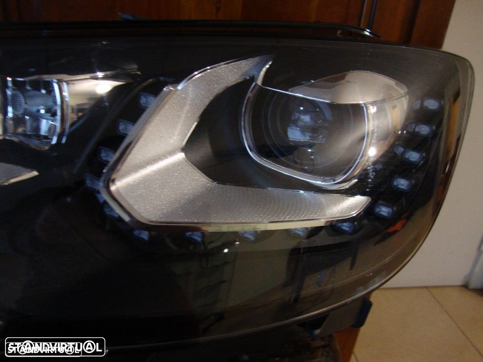 farois Bi-xenon LED Direcionais VW Sharan completos - 4