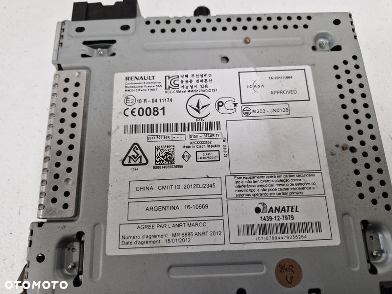 renault scenic 3 iii radio cd usb bluetooth mp3 281159184r - 5