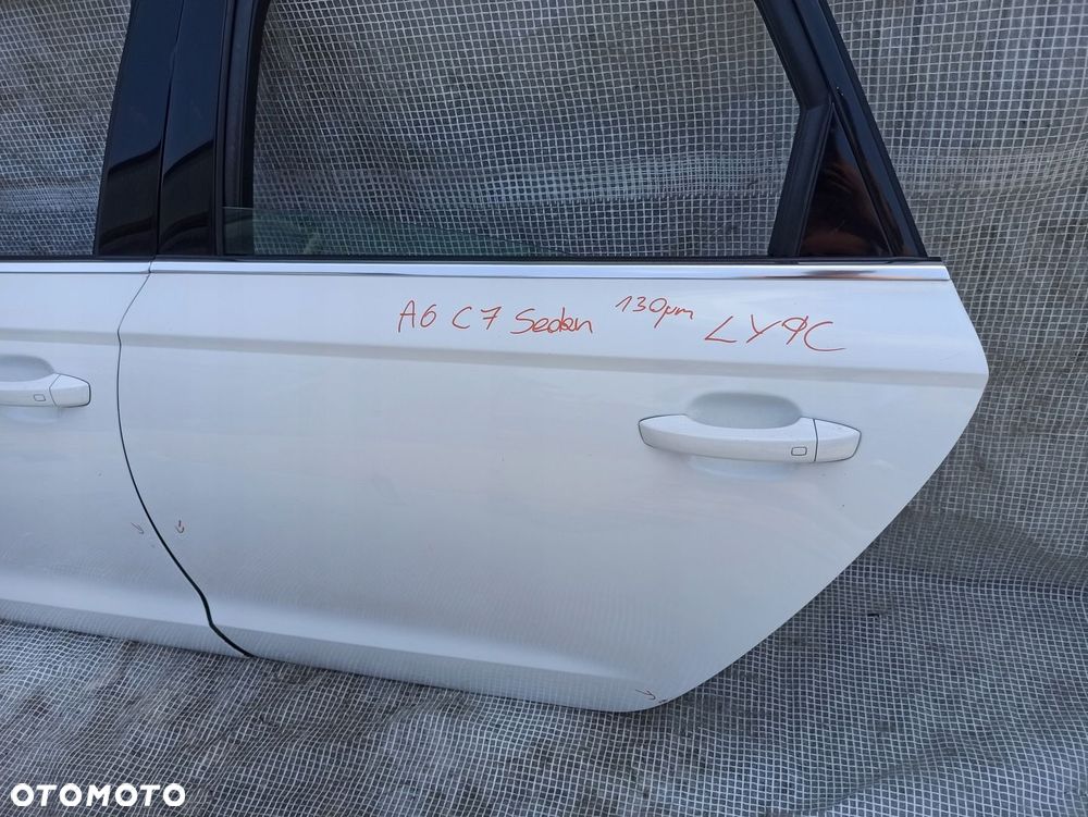 AUDI A6 C7 4G SEDAN DRZWI LEWE PRZÓD TYŁ 2 SZTUKI LY9C KOMPLETNE IBIS WHITE - 8