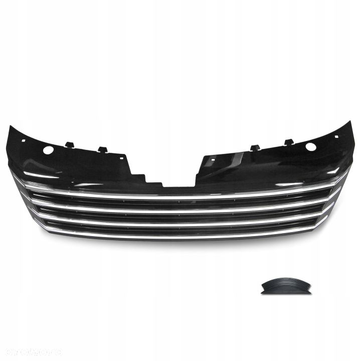 GRILL ATRAPA VW PASSAT B7 CHROM LISTWY BEZ LOGO - 2