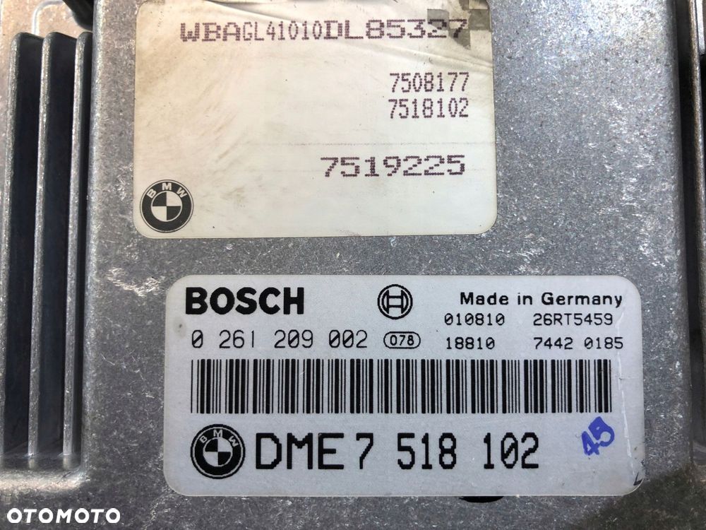 bmw 7 e65 sterownik moduł silnika ecu 3.6i v8 - 3