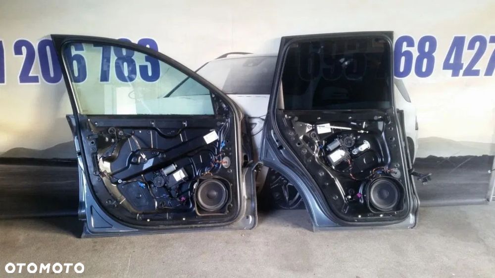 VW TOUAREG 7L 03-09R DRZWI LEWE PRZOD LD7U CZARNY MAT - 3