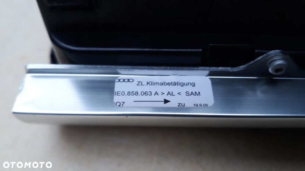 Audi A4 B6 Audi A4 B7 PANEL NAWIEWU  Powietrza   8e0820043aj 8e0820043h 8E0820043BJ - 10