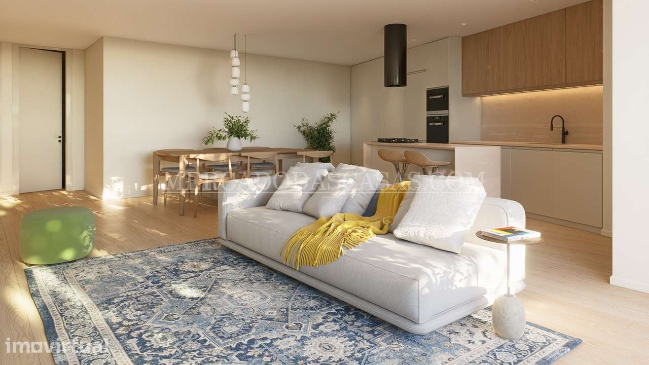 Apartamento T2, condomínio fechado, c/proximidade à praia - Grande imagem: 3/14