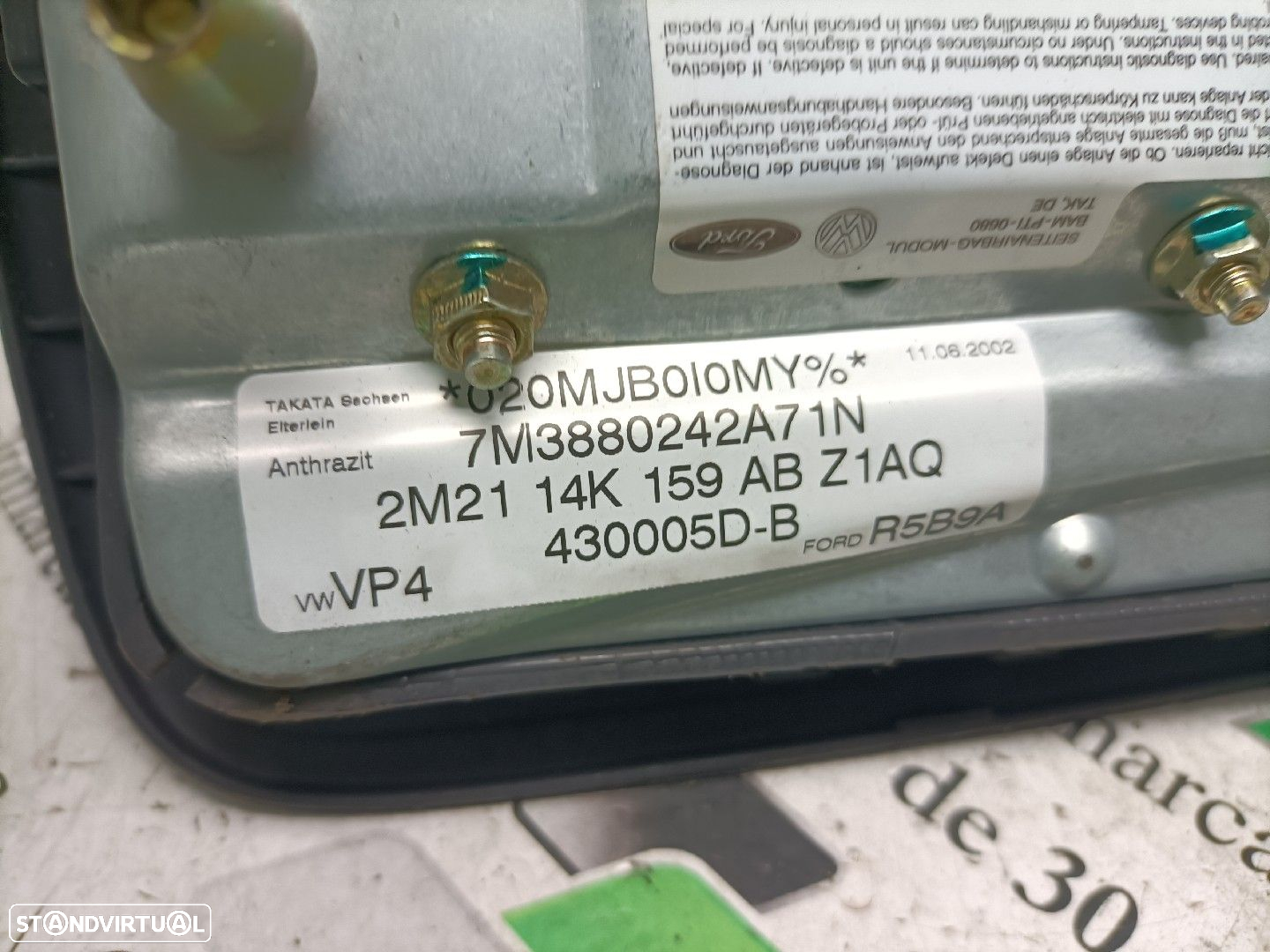 Airbag Banco  Volkswagen Sharan (7M8, 7M9, 7M6) - 3