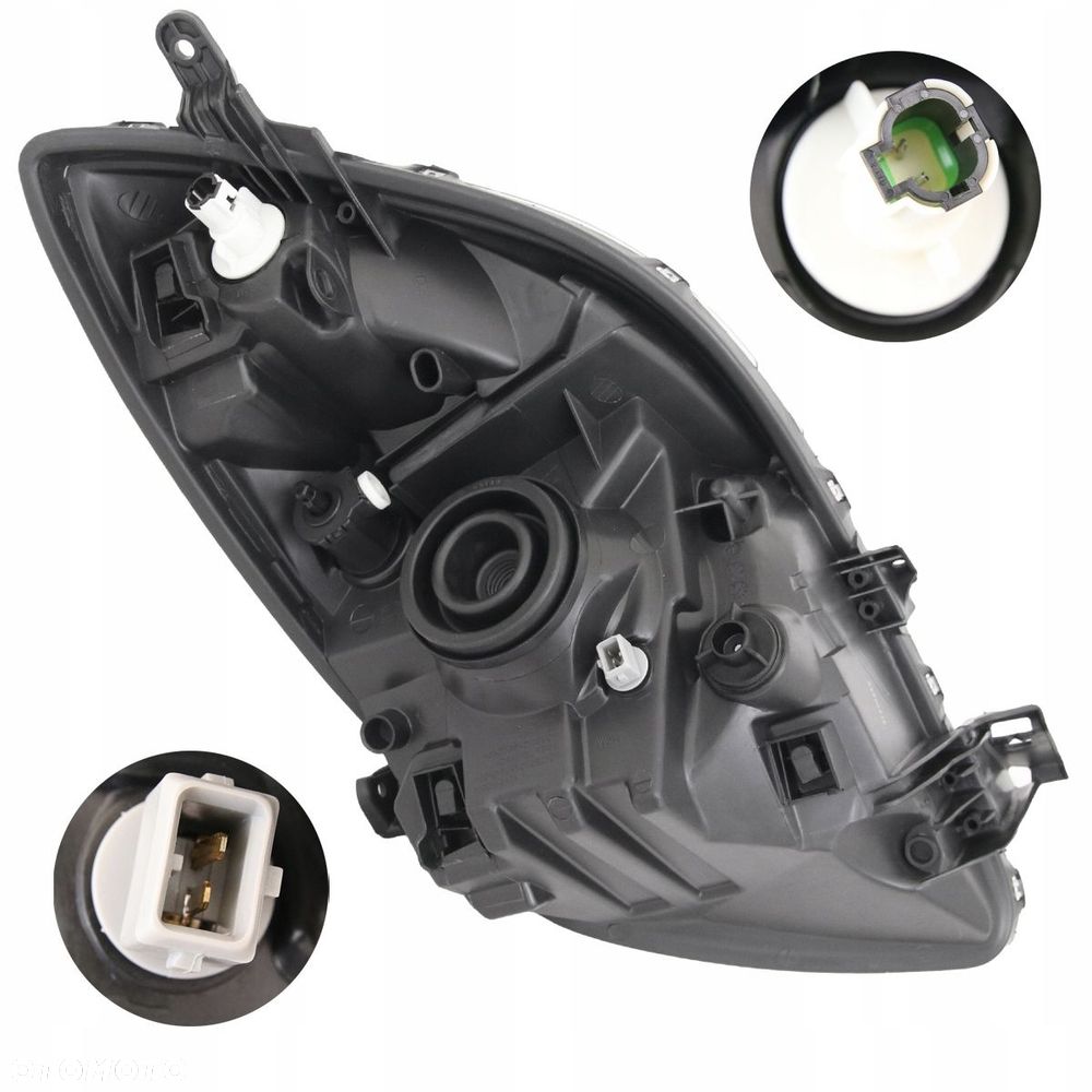 Reflektor Lampa Przód Tyc Toyota Yaris II 2 xp90 2006-2009 kpl - 2