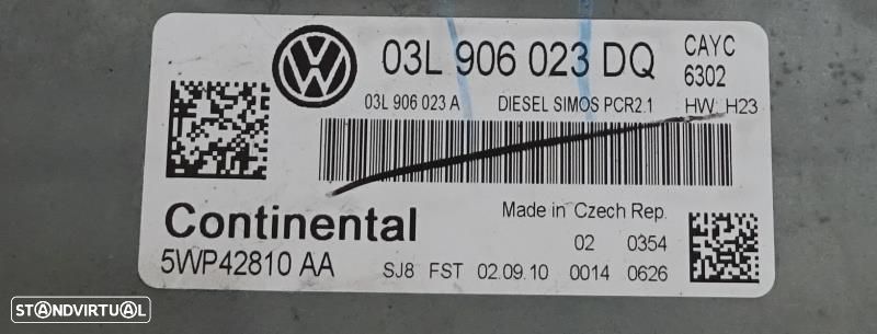 Centralina De Motor Volkswagen Golf Vi (5K1)  Centralina 1.6 Tdi / 03L - 3