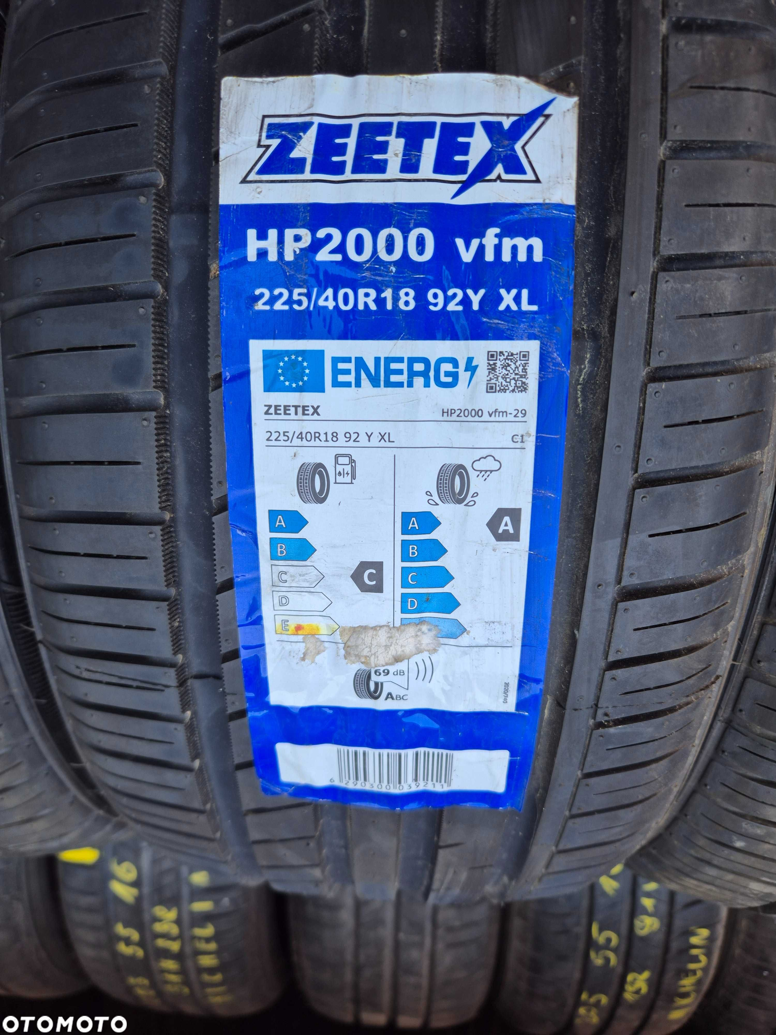 Zeetex HP2000 vfm 225/40r18 92Y Wzmocnienie XL Rant 7mm N3047 - 4
