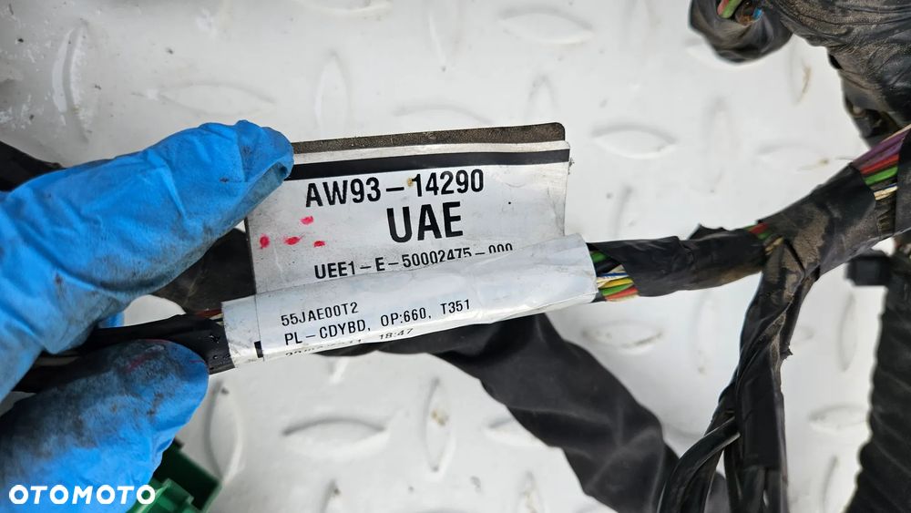 Jaguar XJ 351 5.0 SC 510 KM 508PS Instalacja grodzi Wiązka przewodów komory Kable AW93-14290-UAE - 15