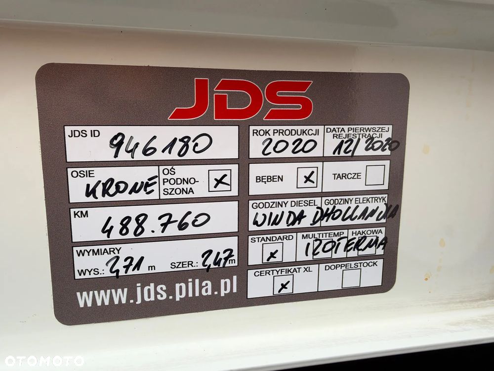 Krone Izoterma, oś podnoszona, Winda DHOLLANDIA 2,5T!! - 32