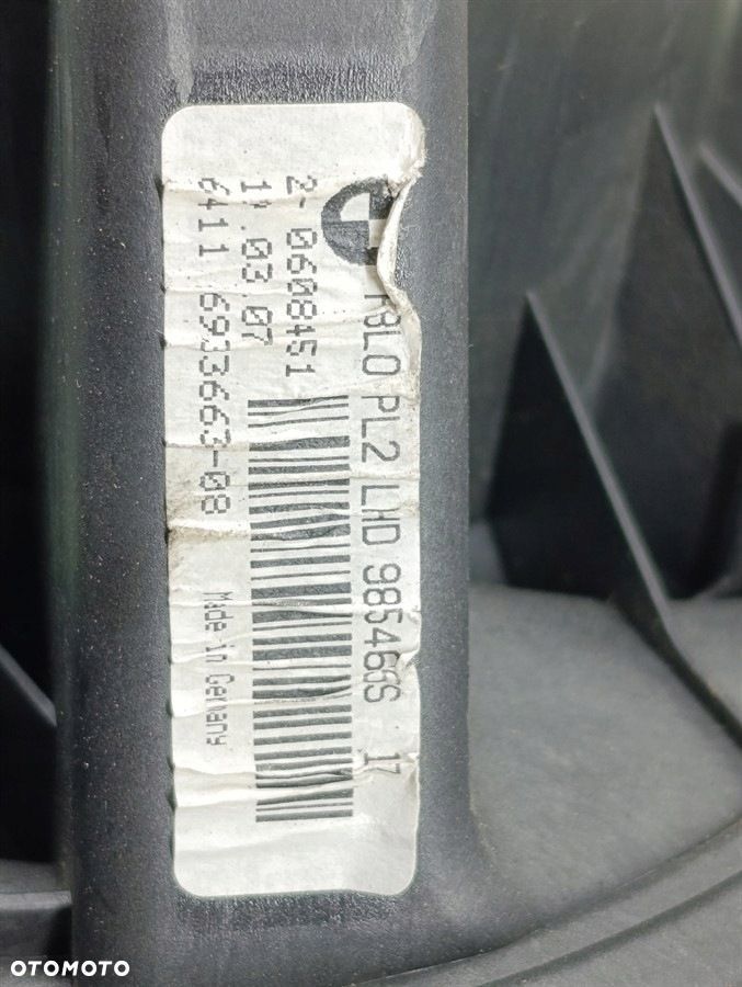 WENTYLATOR NAWIEWU, DMUCHAWA BMW 3 E90 6933663  2.0 16V 318i - 6