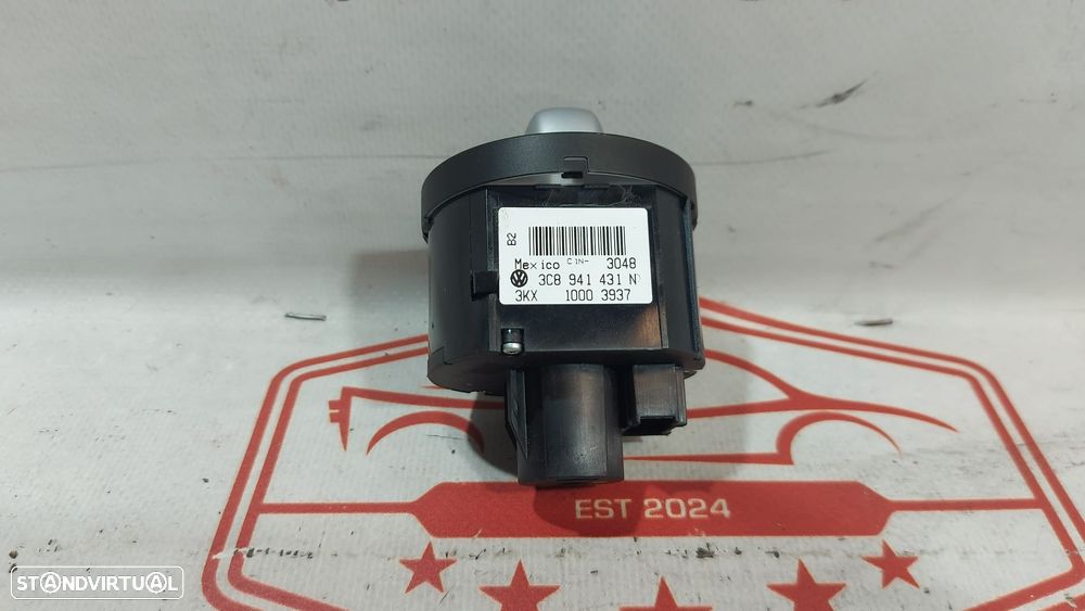 Comando Luzes Switch Comutador Botão VW Scirocco Passat 3C8941431N Original - 2