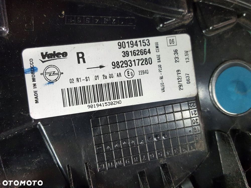 OPEL CORSA F 19-22r LAMPA PRAWA TYŁ TYLNA 90194153 - 6